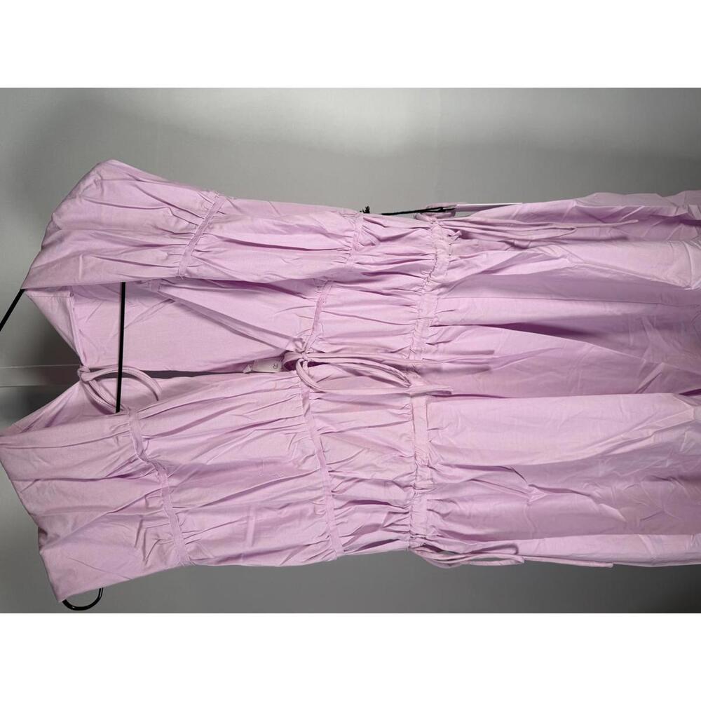 NWT ASTR The Label Lorrie Sleeveless Ruched Midi Dress Size Small - Picture 7 of 7